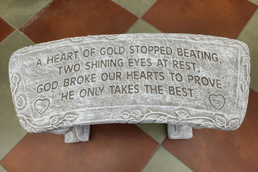 “Heart Of Gold” Memorial Bench